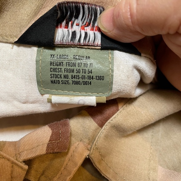 Mens TRU-SPEC Cotton Ripstop BDU Coat 2XL Tactical  Camo Uniform Shirt - Picture 11 of 13